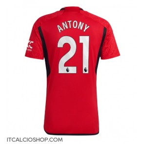 Manchester United Antony #21 Prima Maglia 2023-24 Manica Corta